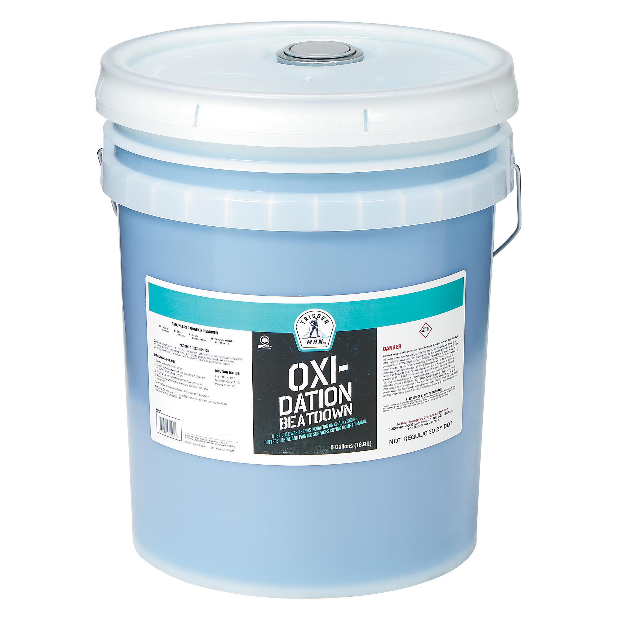 Trigger Man Oxidation Beatdown, Pressure Washer Chemical, 5 Gallons